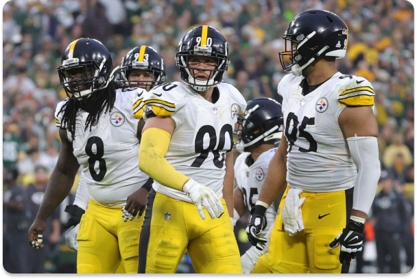 Pittsburgh Steelers on the field